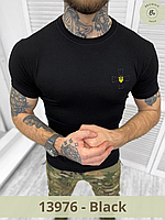 Футболка тактическая с коротким рукавом National Guard черная, олива / Мужская футболка кулир (арт. 13976-7) Black, XL