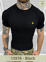 Футболка тактическая с коротким рукавом National Guard черная, олива / Мужская футболка кулир (арт. 13976-7) Black, XXL