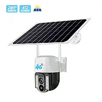 Камера видеонаблюдения PTZ уличная 4G Outdoor Camera VC-9 с солнечной панелью APP:V380 PRO 2Mp