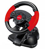 Кермо з педалями для консолей і комп'ютерів PC PSX PS2 PS3 USB Esperanza EG103, фото 4