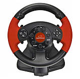 Кермо з педалями для консолей і комп'ютерів PC PSX PS2 PS3 USB Esperanza EG103, фото 3
