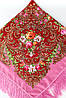 Хустка народна "Букет лілій" Рожева 611015, фото 4