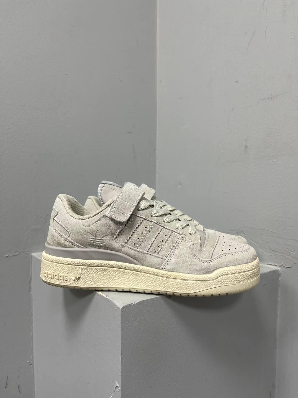 Кросівки чоловічі сірі Adidas Forum 84 Low Light Grey Cream (10919)