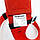 Пояс, пожежний/рятувальний із карабіном repapress., червоний, нейлон, Швейцарія Талія до 100 см., сорт-2, фото 2