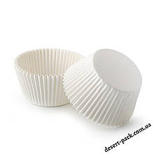 Паперові форми для кексів 50х30 мм (100 шт.) білі