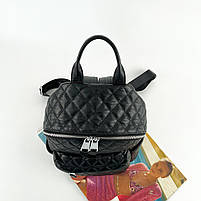 Жіночий шкіряний міський стьобаний рюкзак Polina & Eiterou, фото 5