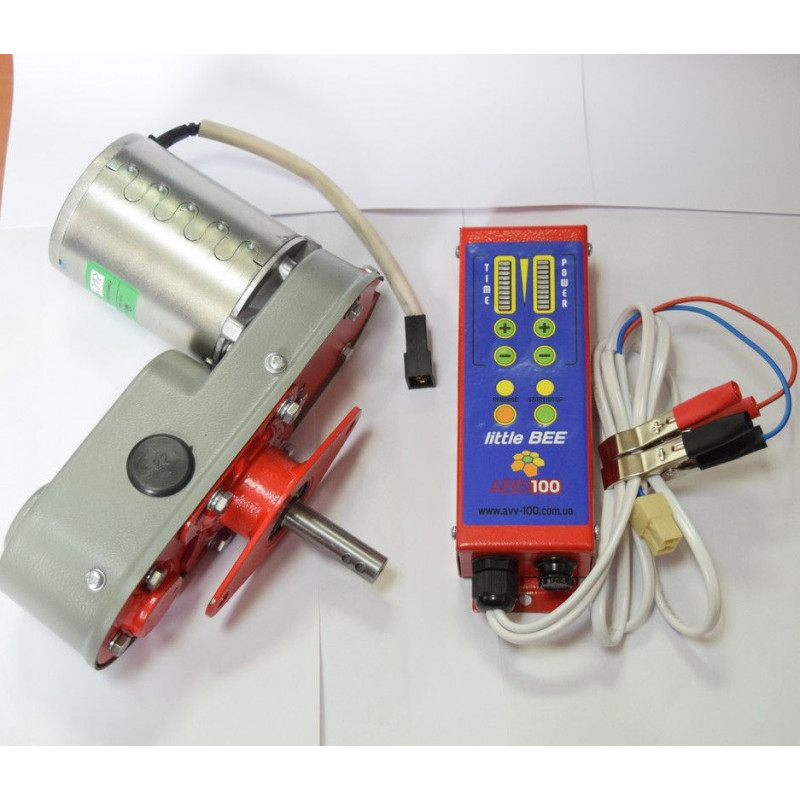 Привід медогонки електричний 12V двоступінчастий зубчасточасний