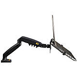 Настільне кріплення з газовою пружиною для ноутбука або РК LED монітора 17" - 30" North Bayou, фото 10