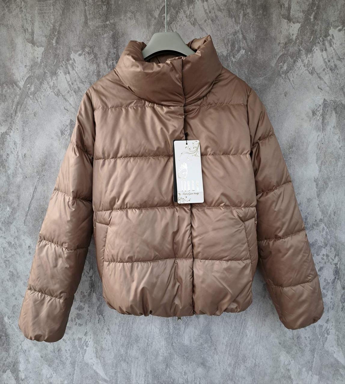 Жіноча демісезонна куртка Tiara, оверсайз 44р. підійде і на 46р., див. заміри в повному описі товару - фото 1 - id-p1790871081