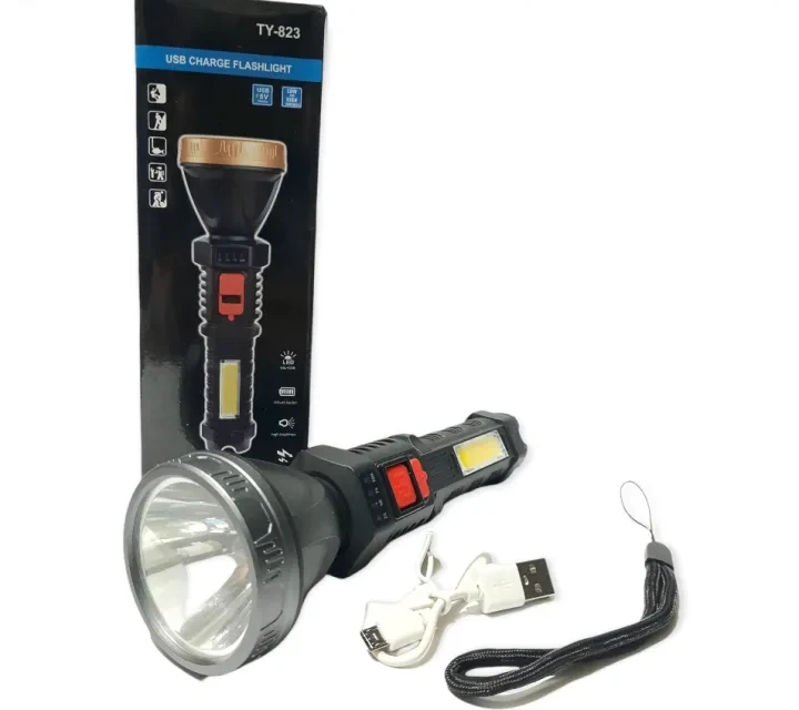 Кемпінговий ручний акумуляторний ліхтар зі світильником TY-823
