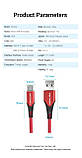 Кабель Vention USB 2.0 до Micro USB, 1.5 метри, алюмінієвий корпус, швидка зарядка 18W/3A, червоний, COARG, фото 2