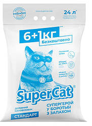 Деревний наповнювач SUPER CAT стандарт, 6+1кг