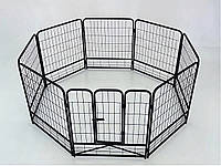 Манеж для собак складной, модульный вольер для щенков, металлическая клетка для животных, загон для собак