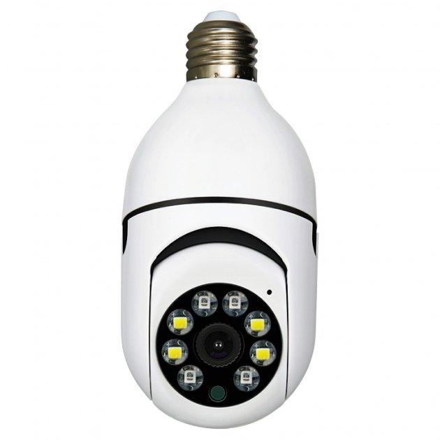Панорамная IP камера видеонаблюдения лампочка L1 уличная 2MP Full HD 360° IP3 с удаленным доступом онлайн - фото 1 - id-p1790899170