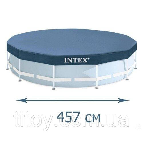 Тент для каркасного бассейна Intex 28032, Чехол для круглого бассейна ...