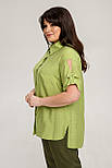 Блузка Ірина салатовий 50 (101393), фото 2