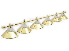 Світильник більядний Classic Gold 6 плафонів