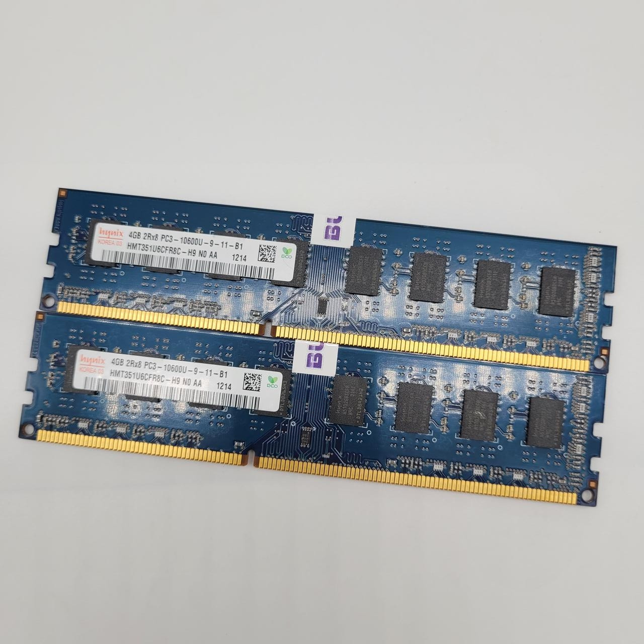 Пара оперативної пам'яті Hynix DDR3 8Gb (2x4Gb) 1333MHz PC3-10600U 2R8 CL9 (HMT351U6CFR8C-H9 N0 AA) Б/В