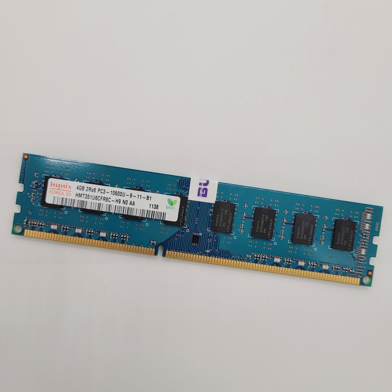Оперативна пам'ять Hynix DDR3 4Gb 1333MHz PC3-10600U 2R8 CL9 (HMT351U6CFR8C-H9 N0 AA) Б/В