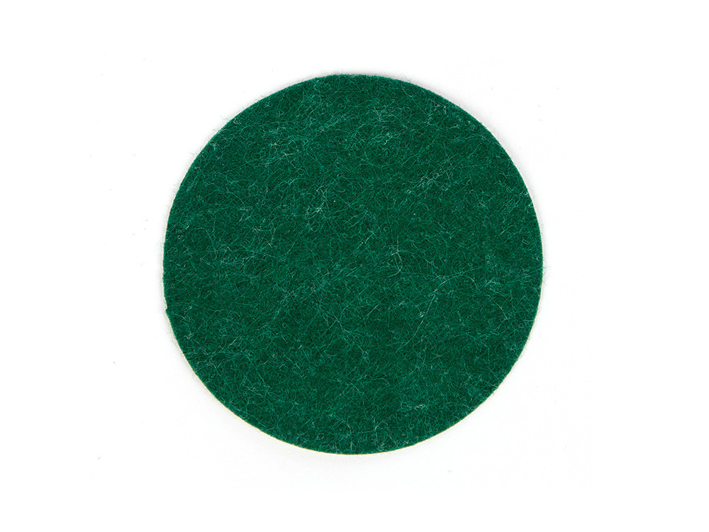 Наклейка фетрова для біти D73-мм зелена