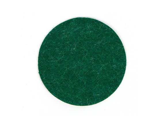 Наклейка фетрова для біти D73-мм зелена, фото 1