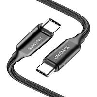 Кабель UNAMNK USB C USB C, 20 футов (60 Вт, 20 В, 3 А), совместим с iPad Pro 2020 2018, MacBook