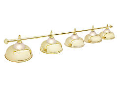 Світильник більядний Queen Gold 5 плафонів
