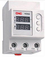 Модульное однофазное реле контроля напряжения CNC Electric YC9VA AC 230 В 63 А АС1 1 63 A