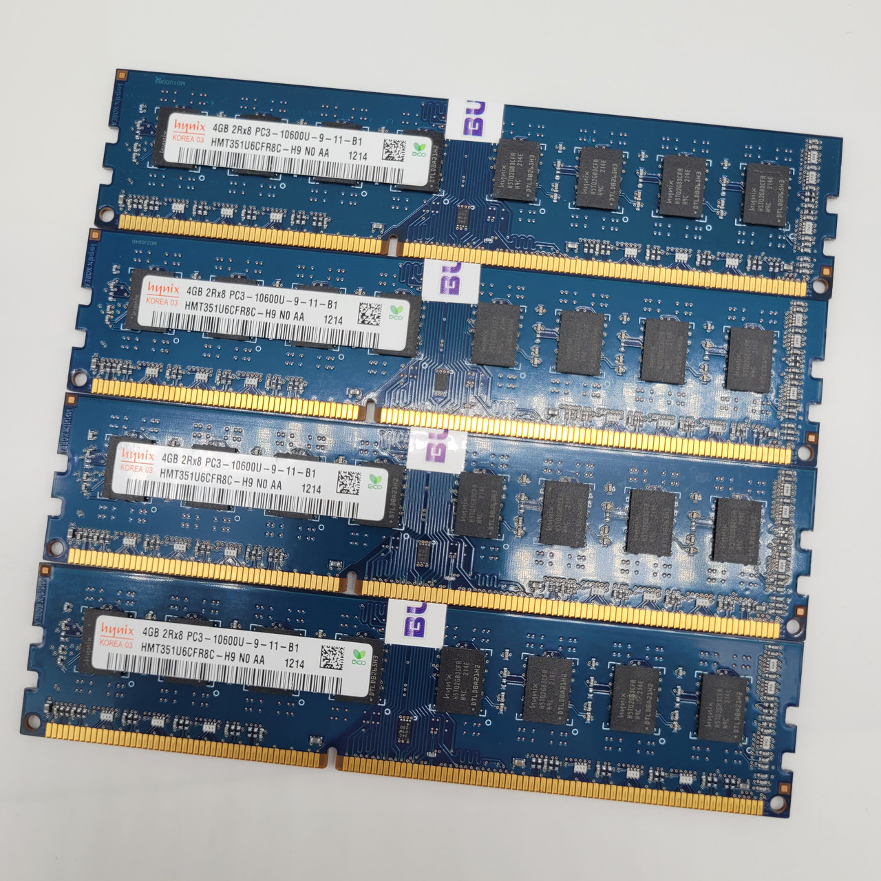 Комплект оперативної пам'яті Hynix DDR3 16Gb (4*4Gb) 1333MHz PC3-10600 2R8 CL9 (HMT351U6CFR8C-H9 N0 AA) Б/В