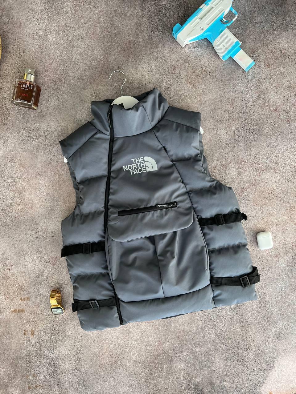 Чоловічий жилет The North Face M1359 сірий, фото 1