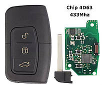 Смарт ключ для Ford Kuga Mondeo 3 кнопки 433MHz Keyless-Go