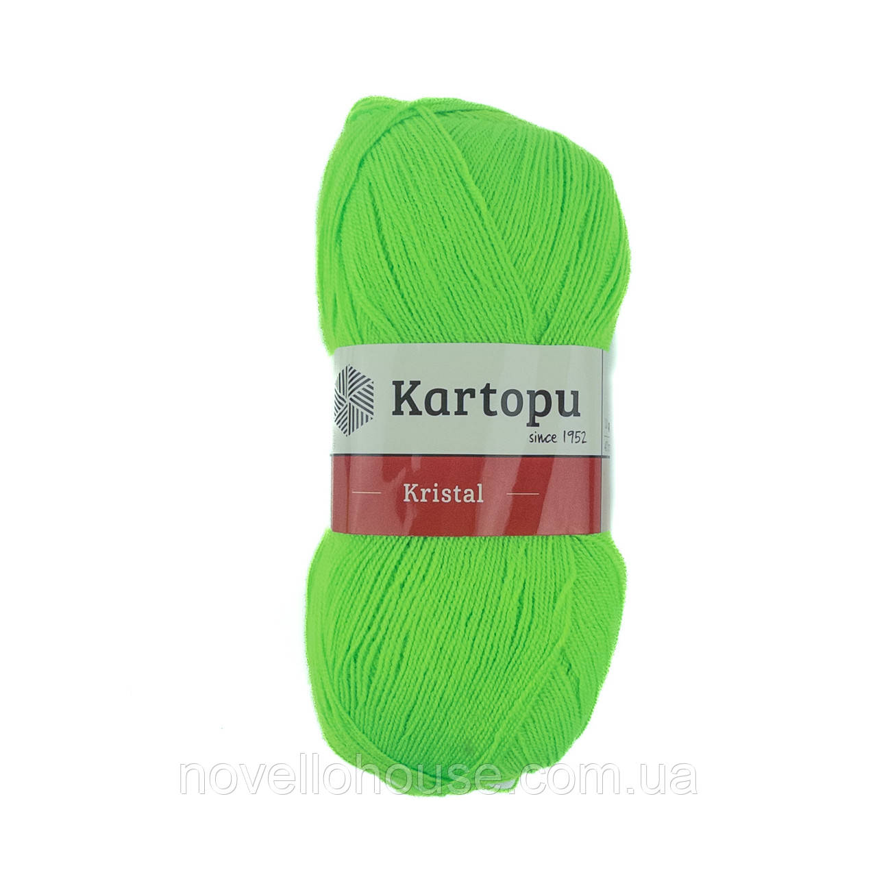 Kartopu KRISTAL (Крістал) № 476 салатовий неон (Пряжа 100% акрил, нитки для в'язання)