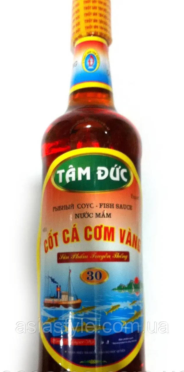 В'єтнамський Рибний соус, Premium TAM DUC Cot Ca Com Vang 30°, 750 мл, В'єтнам, Тр