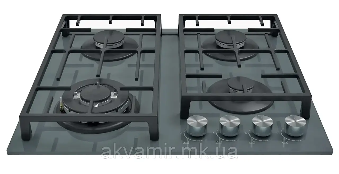 Варильна панель Fabiano FHG 2844 VGHT Titanium Glass газова