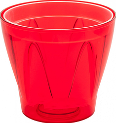 Кашпо для орхідей Аркада 16 см червоне