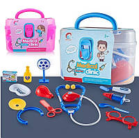 Набор Доктора 7782A/B в чемодане, 2 вида, детский игровой стетоскоп, градусник, шприц, игрушка для детей