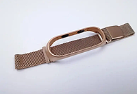 Ремінець Міланська петля Mi Band 3/4 Gold