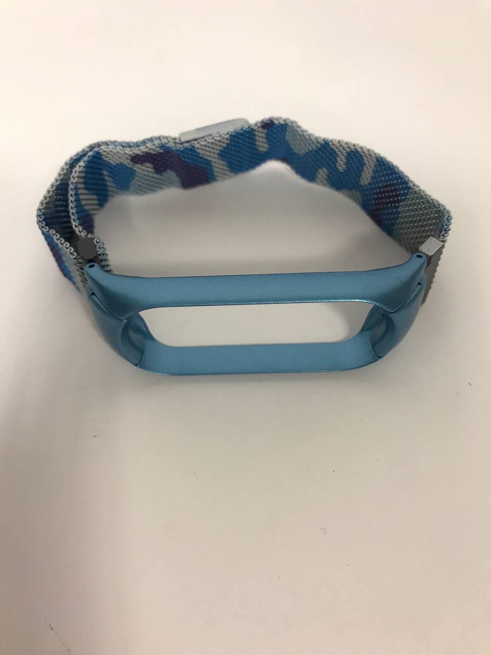 Ремінець "Міланська петля" MI Band 5/6 Blue (Камуфляж), фото 1