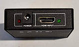 Сплітер HDMi splitter розгалужувач 1x2 порту Full 3D 4Kx2K, фото 3