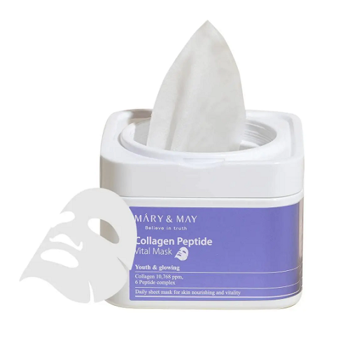 М Collagen Peptide Vital Mask Набір масок із колагеном і пептидами, 30 шт.