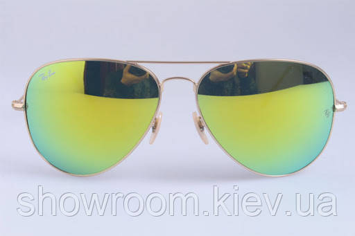 Жіночі сонцезахисні окуляри в стилі RAY BAN aviator large metal 112/68 LUX