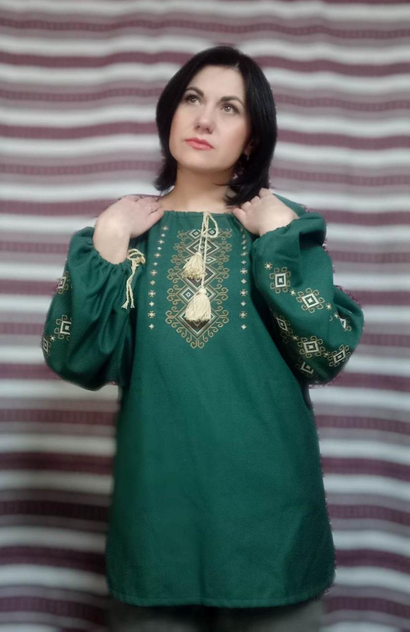 Вишиванка жіноча (домоткане полотно) "Любава"