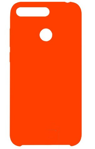 Силіконовий чохол "Original Silicone Case" Huawei Y6 Prime 2018 / Y6 Pro 2018 / Honor 7A Pro помаранчевий, фото 1