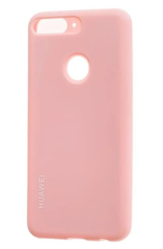 Силіконовий чохол "Original Silicone Case" Huawei Y7 2018 / Y7 Prime 2018 / Y7 Pro 2018 рожевий, фото 1