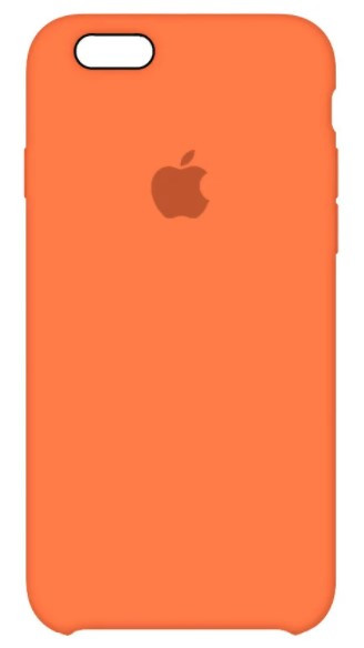 Силіконовий чохол "Original Silicone Case" iPhone 6 оранжевий, фото 1