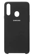 Силиконовый чехол Original Silicone Case Samsung A207 / A20S Black