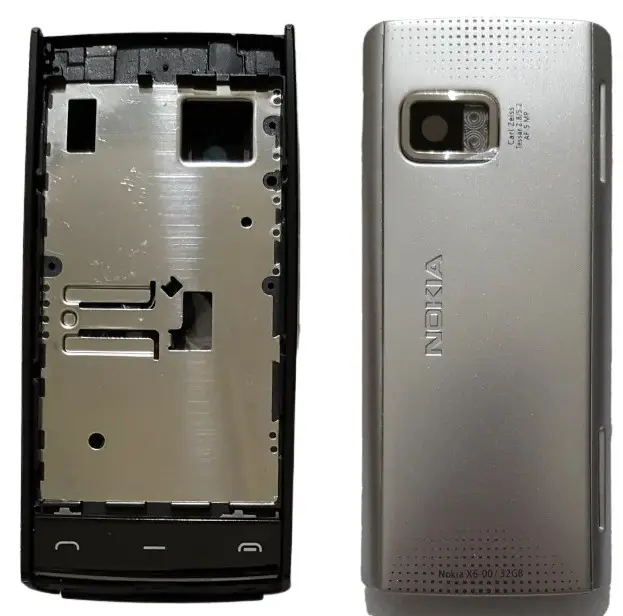 Корпус для Nokia X6-00 silver