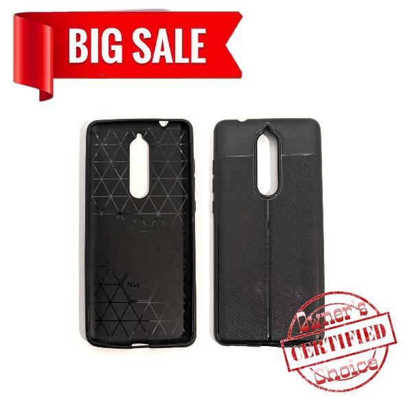 Силіконовий чохол "Leather Case" для NOKIA 5.1 Black, фото 1