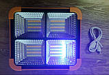 Потужний ліхтар-прожектор із сонячною панеллю Solar SL-D8 12000 mAh 4 режими IP66, фото 6