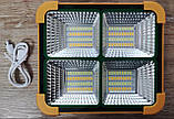 Потужний ліхтар-прожектор із сонячною панеллю Solar SL-D8 12000 mAh 4 режими IP66, фото 2